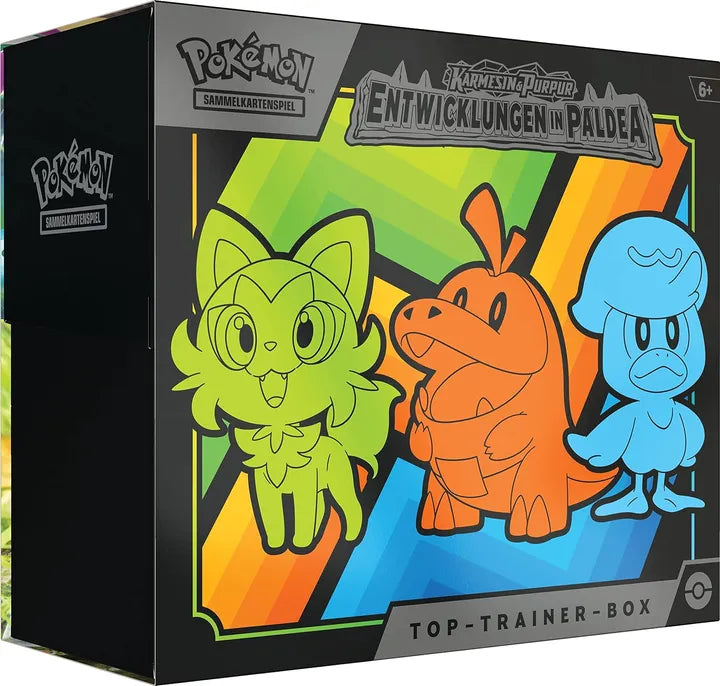 Pokémon Entwicklungen in Paldea - Top Trainer Box - deutsch