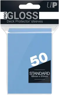 Ultra Pro Kartenhüllen - Standardgröße Gloss (50) - Hellblau