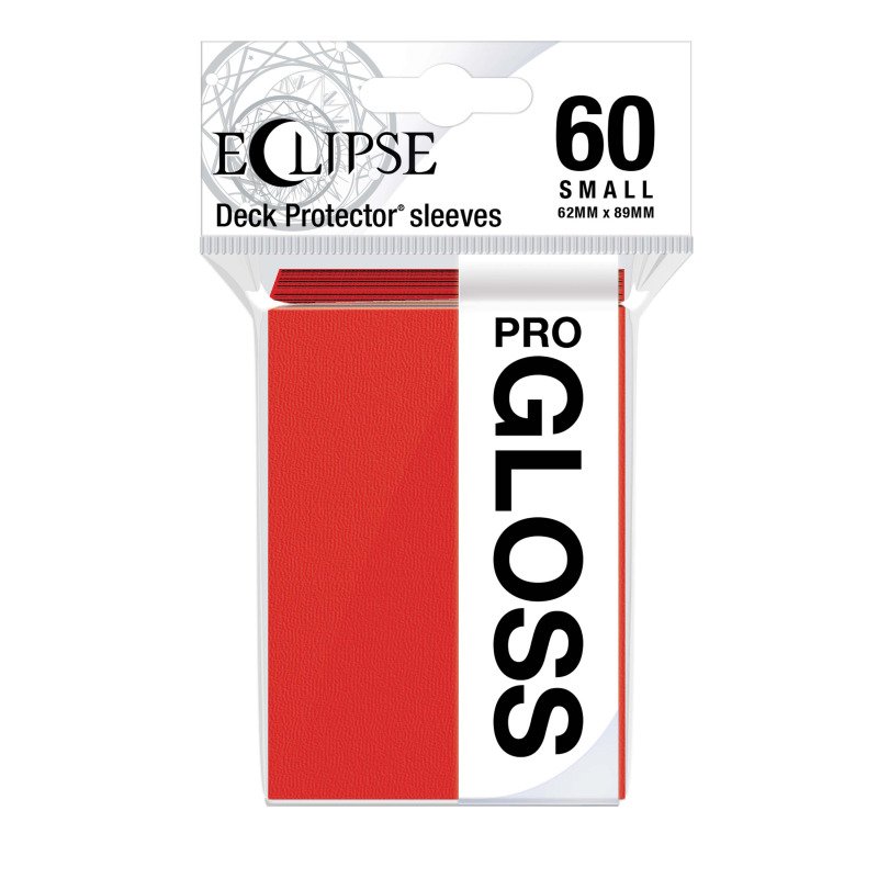 Ultra Pro Eclipse Kartenhüllen - Japanische Größe Gloss (60) - Apfelrot