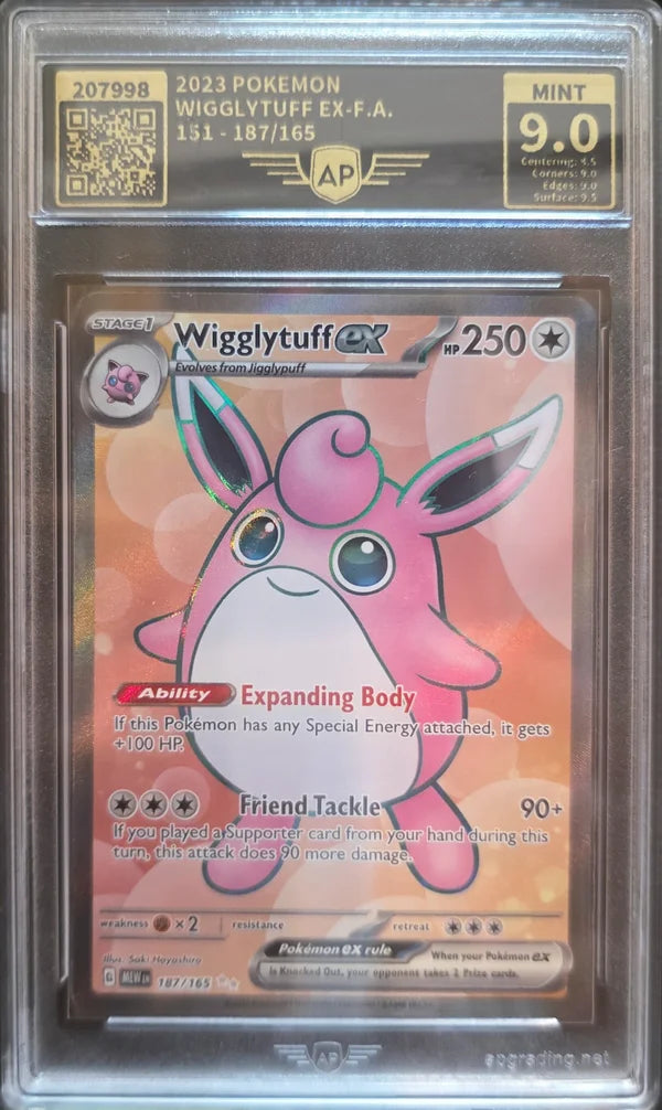 Pokémon Knuddeluff EX - MEW187 - AP 9 MINT Grade — Englisch