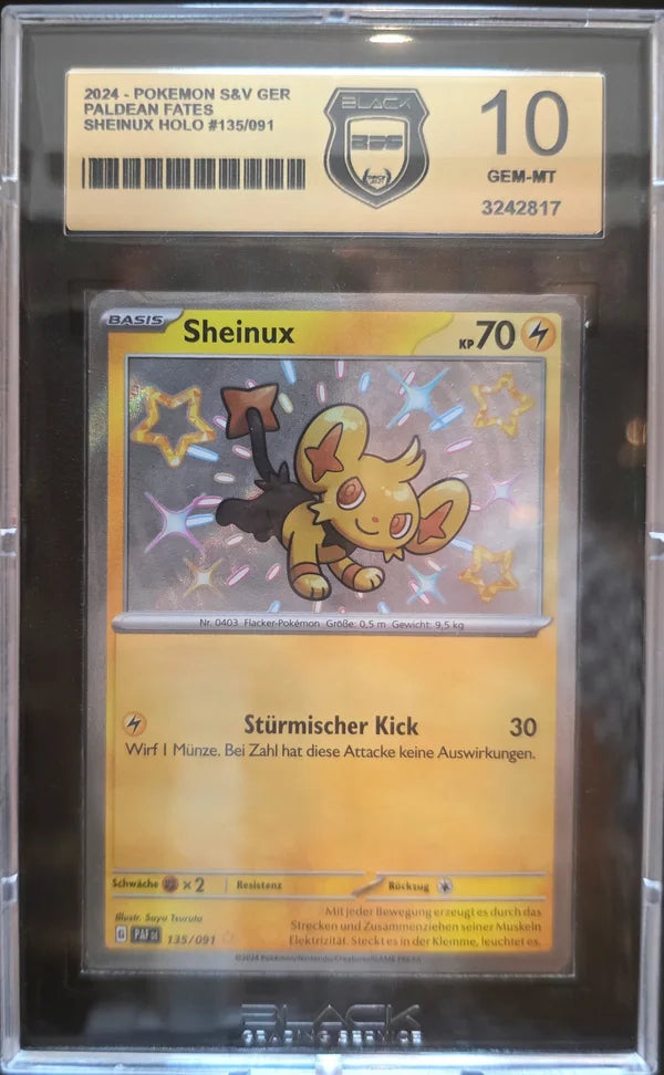 Pokémon Sheinux - PAF135 - BGS 10 MINT Grade — Deutsch