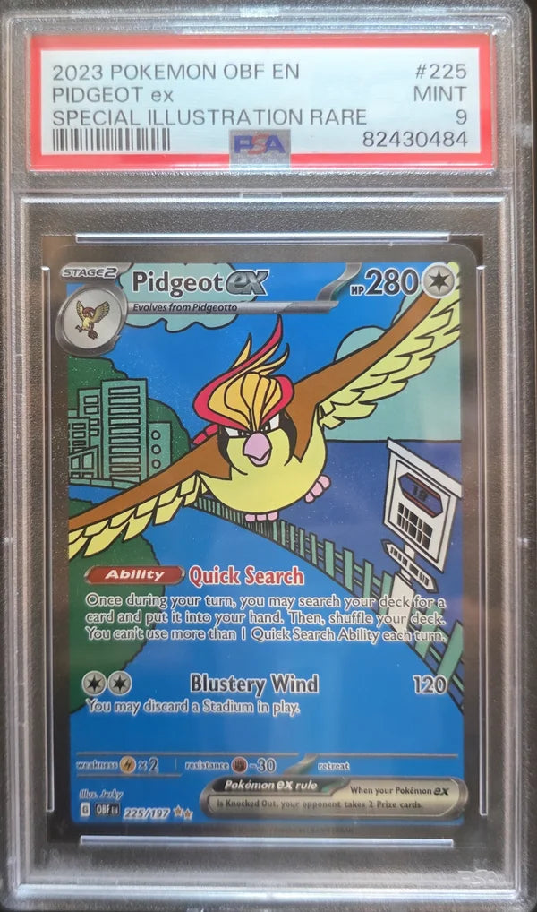 Pokémon Tauboss EX - OBF225- PSA 9 MINT Grade —  Englisch