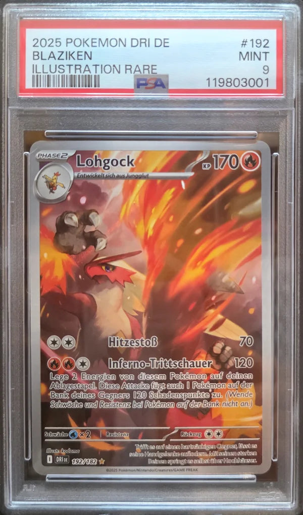 Pokémon Lohgock DRI192 - PSA 9 MINT Grade — Deutsch