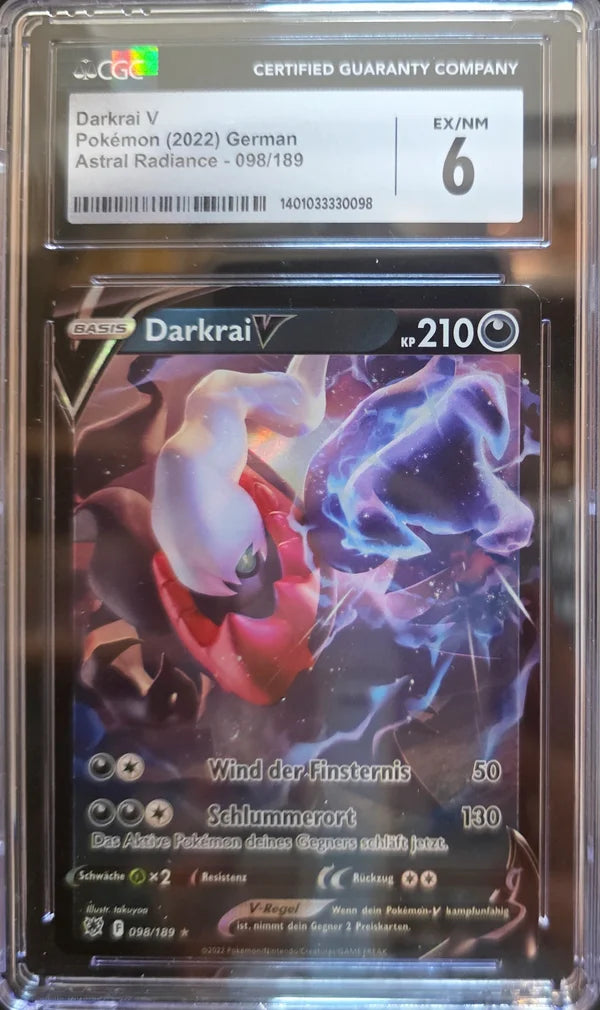 Pokémon Darkrai V ASR098 - CGC 6 EX/NM Grade — Deutsch
