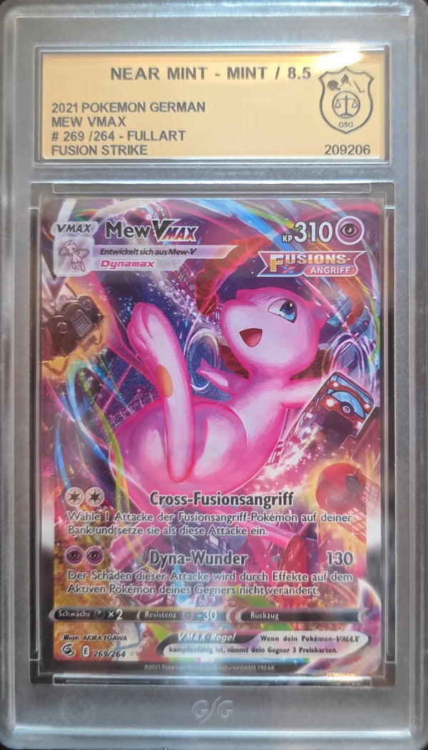 Pokémon Mew VMAX FST269 - GSG 8.5 NM/MINT Grade — Deutsch