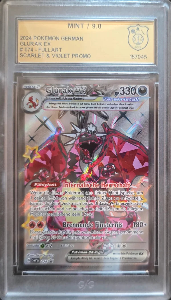 Pokémon Glurak ex SVP074 - GSG 9 MINT Grade — Deutsch