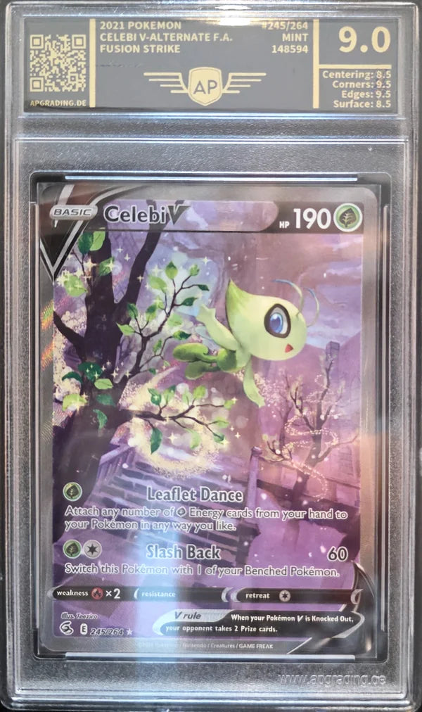 Pokémon Celebi V FST245 - AP 9 MINT Grade —  Englisch