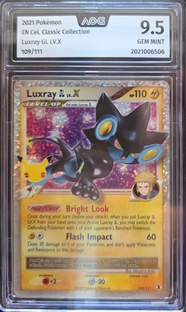 Pokémon Luxtra [GL] LV.X  CELRR109 - AOG 9.5 MINT Grade — Englisch