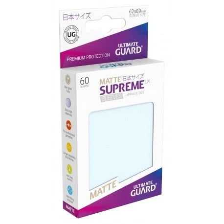 Ultimate Guard Supreme Sleeves Japan Size Matt UX Transparent (60)
