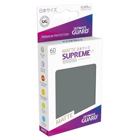 Ultimate Guard Supreme Sleeves Japan Size Matt UX Darkgrey (60)