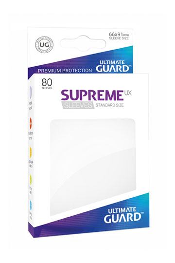 Ultimate Guard Supreme Sleeves Standard Size UX White (80)