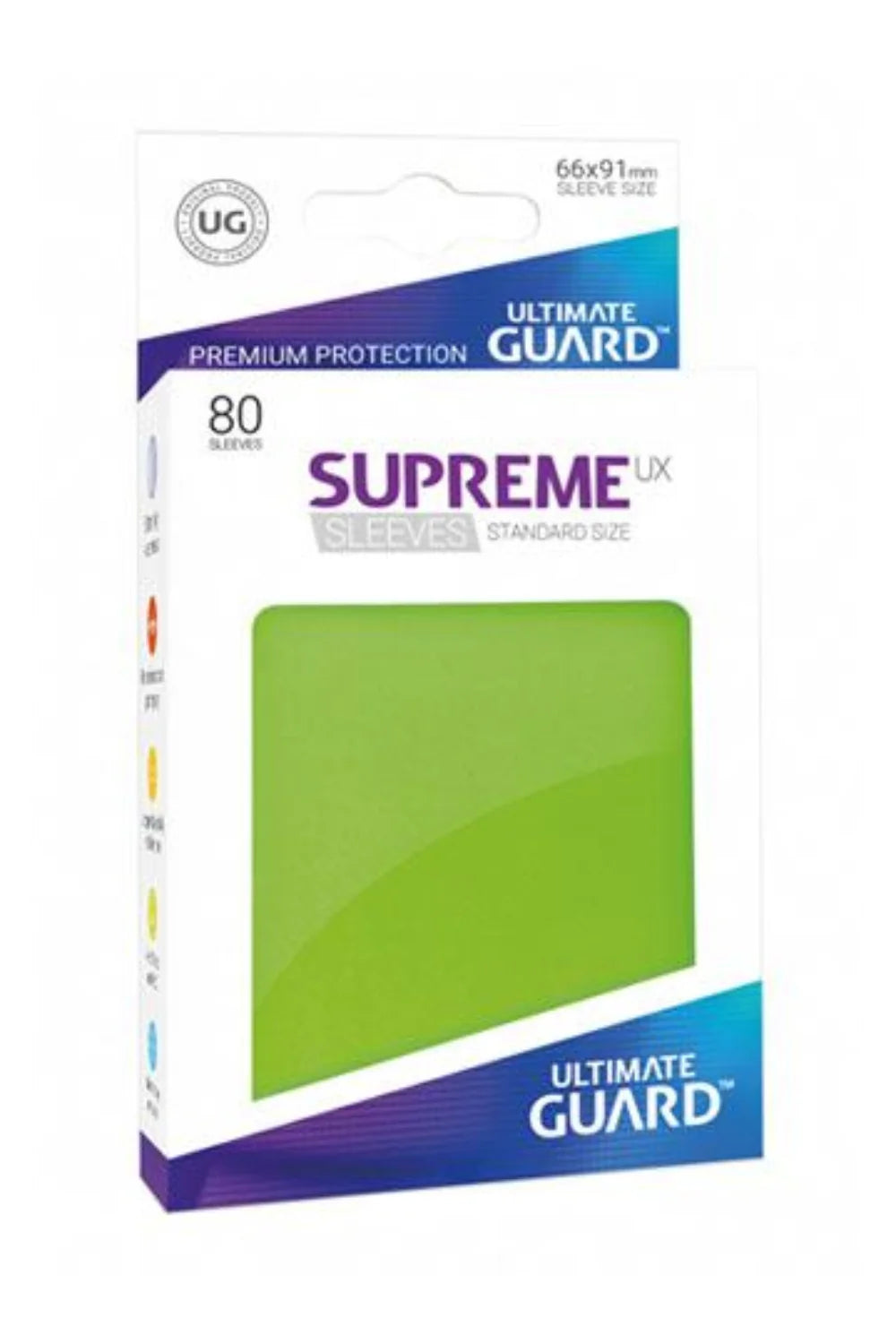 Ultimate Guard Supreme Sleeves Standard Size UX Hellgrün (80)