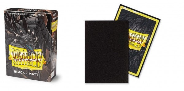 Dragon Shield Kartenhüllen - Japanische Größe Matte (60) - Schwarz