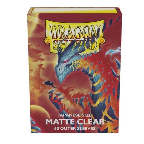 Dragon Shield Japanese Size Matte Clear Outer Sleeves - Clear