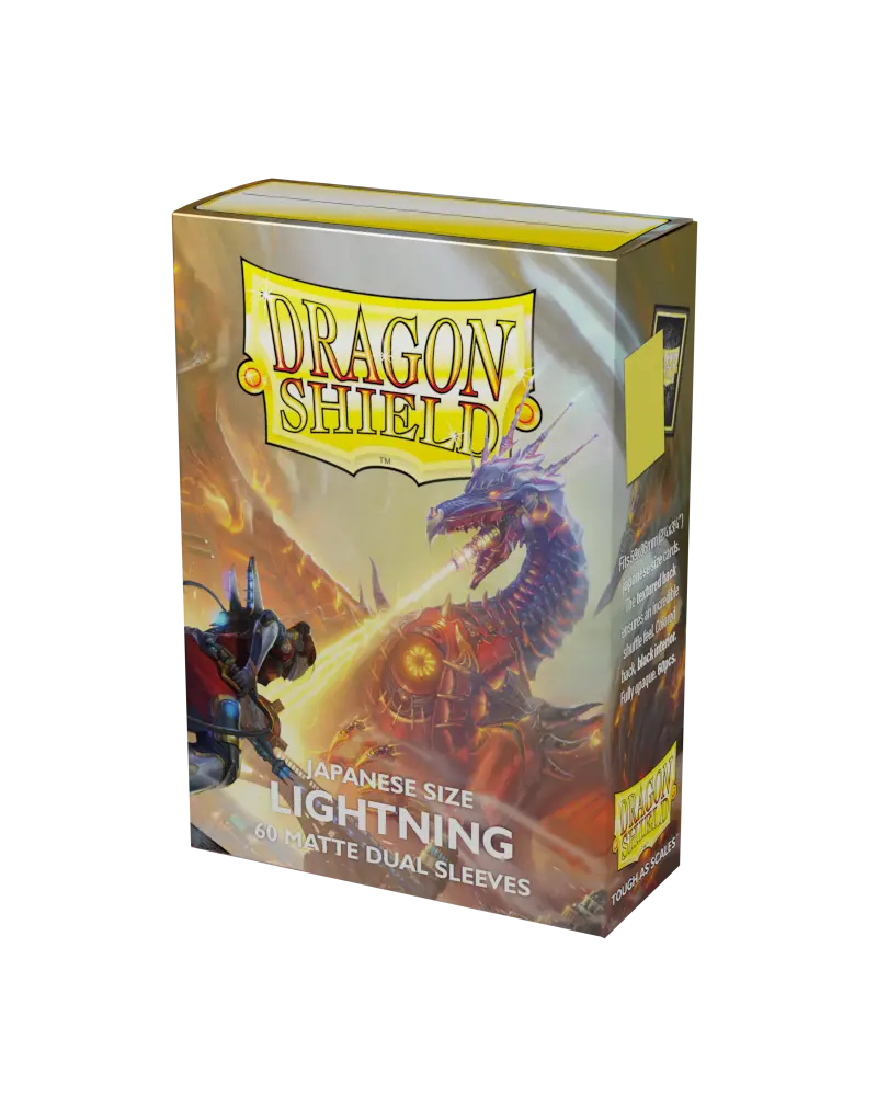 Dragon Shield Kartenhüllen - Japanische Größe Dual Matte (60) - Hellgelb