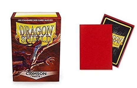 Dragon Shield Kartenhüllen - Standardgröße Matte (100) - Karmesinrot