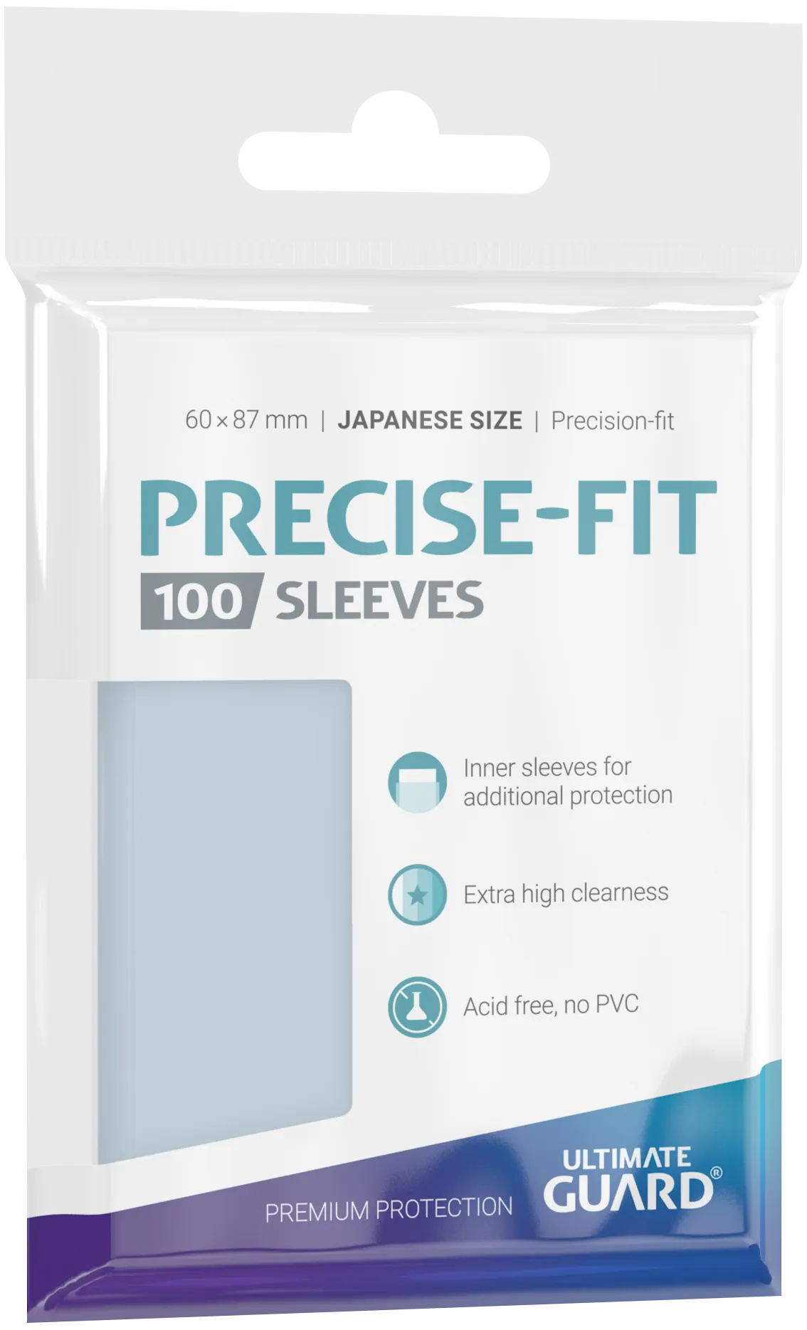 Ultimate Guard Precise-Fit Kartenhüllen - Japanische Größe - Transparent