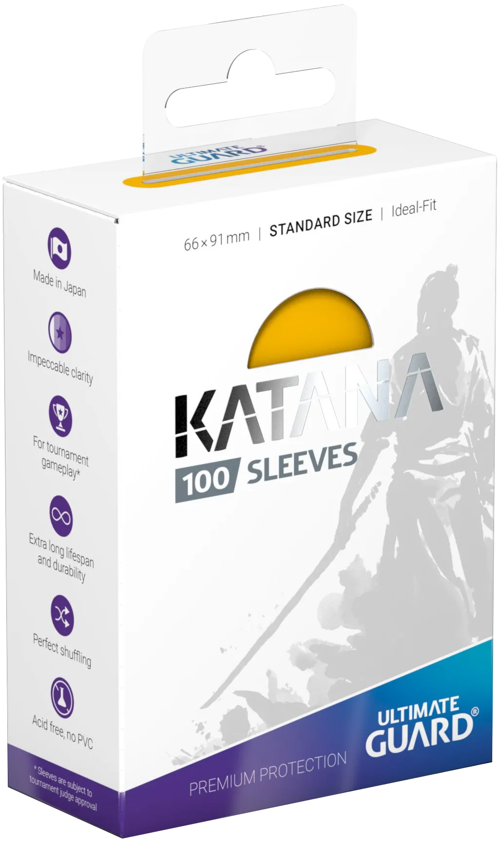 Ultimate Guard Katana Kartenhüllen - Standardgröße (100) - Gelb