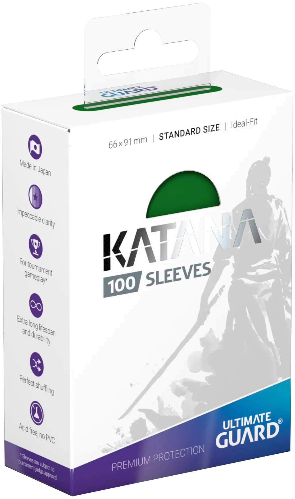 Ultimate Guard Katana Kartenhüllen - Standardgröße (100) - Grün