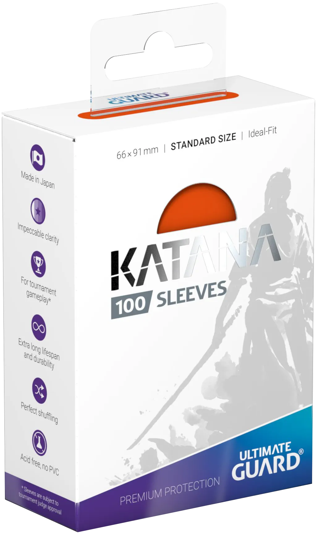 Ultimate Guard Katana Kartenhüllen - Standardgröße (100) - Orange