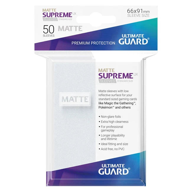 Ultimate Guard Supreme UX Sleeves Standard Size Matte Frosted (50)