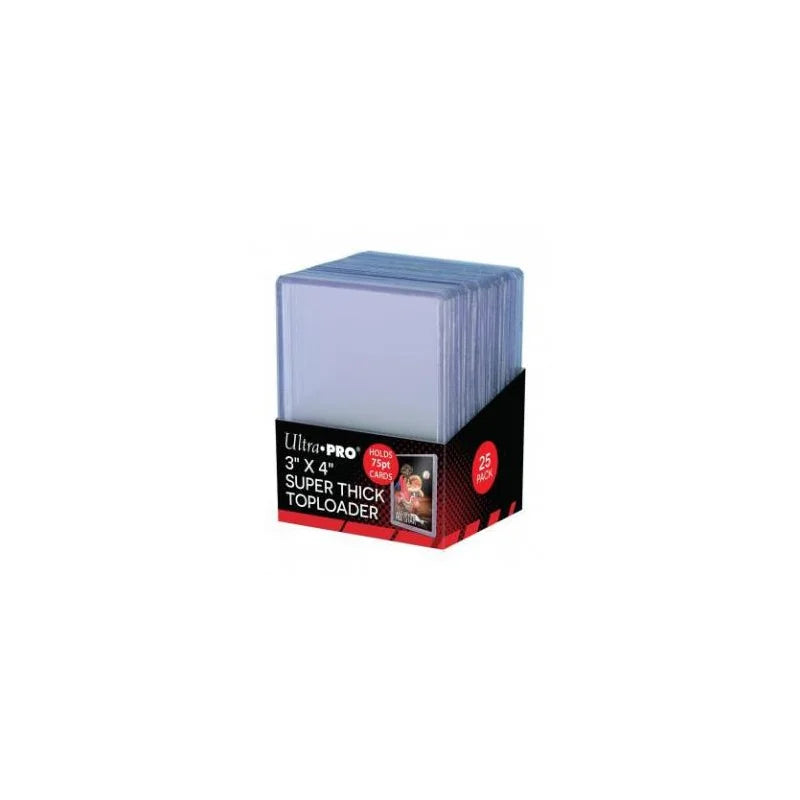 Ultra Pro Super Thick Toploader 3x4 Zoll 75PT (extrem dicke Schutzhüllen) 25Stk